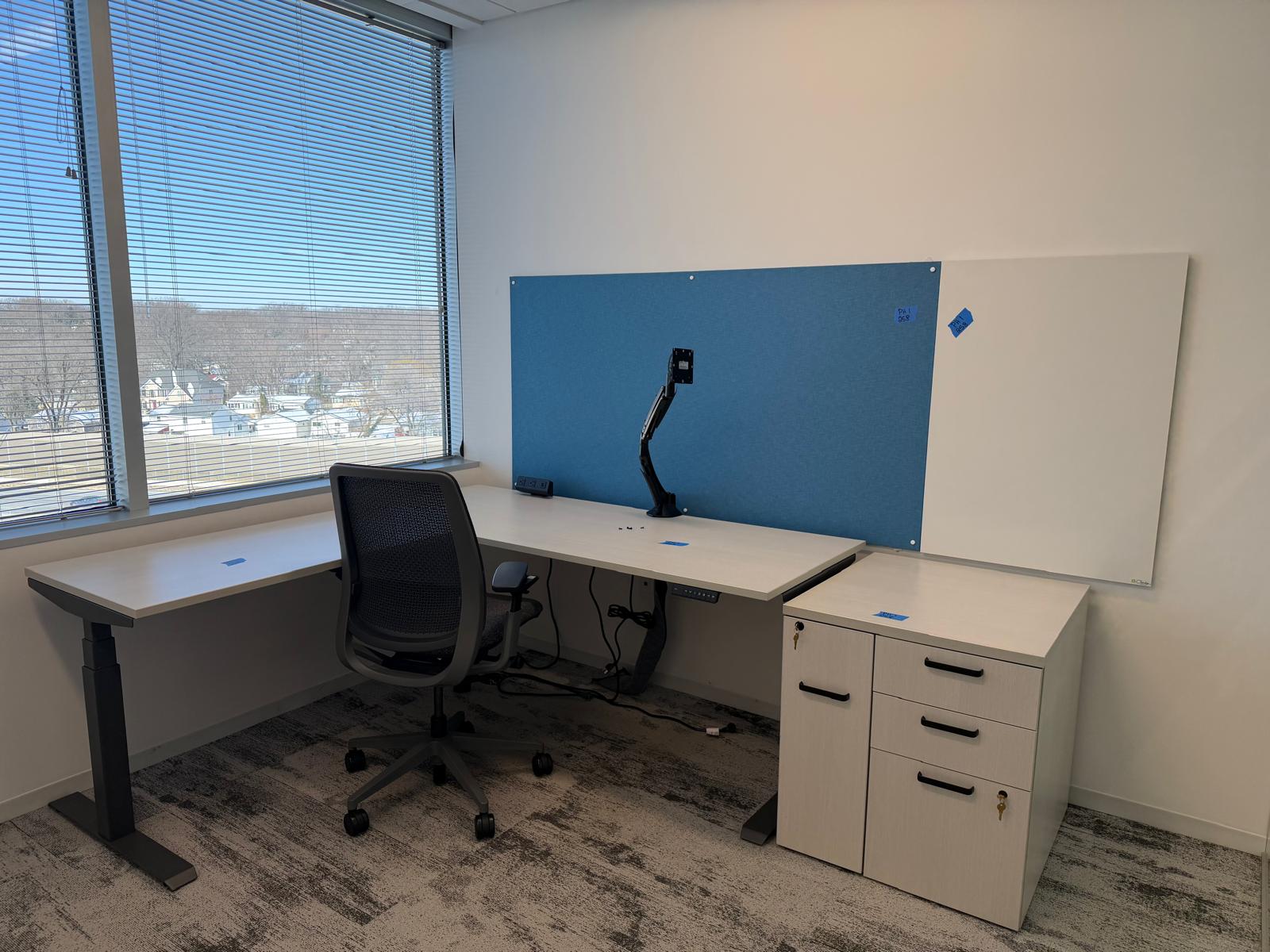 Office workstation furniture installed by Manova Services in New Jersey